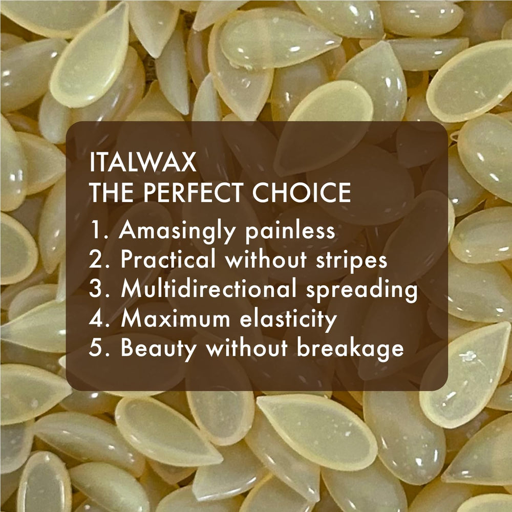 Italwax for bikini area wax, smooth and precise application