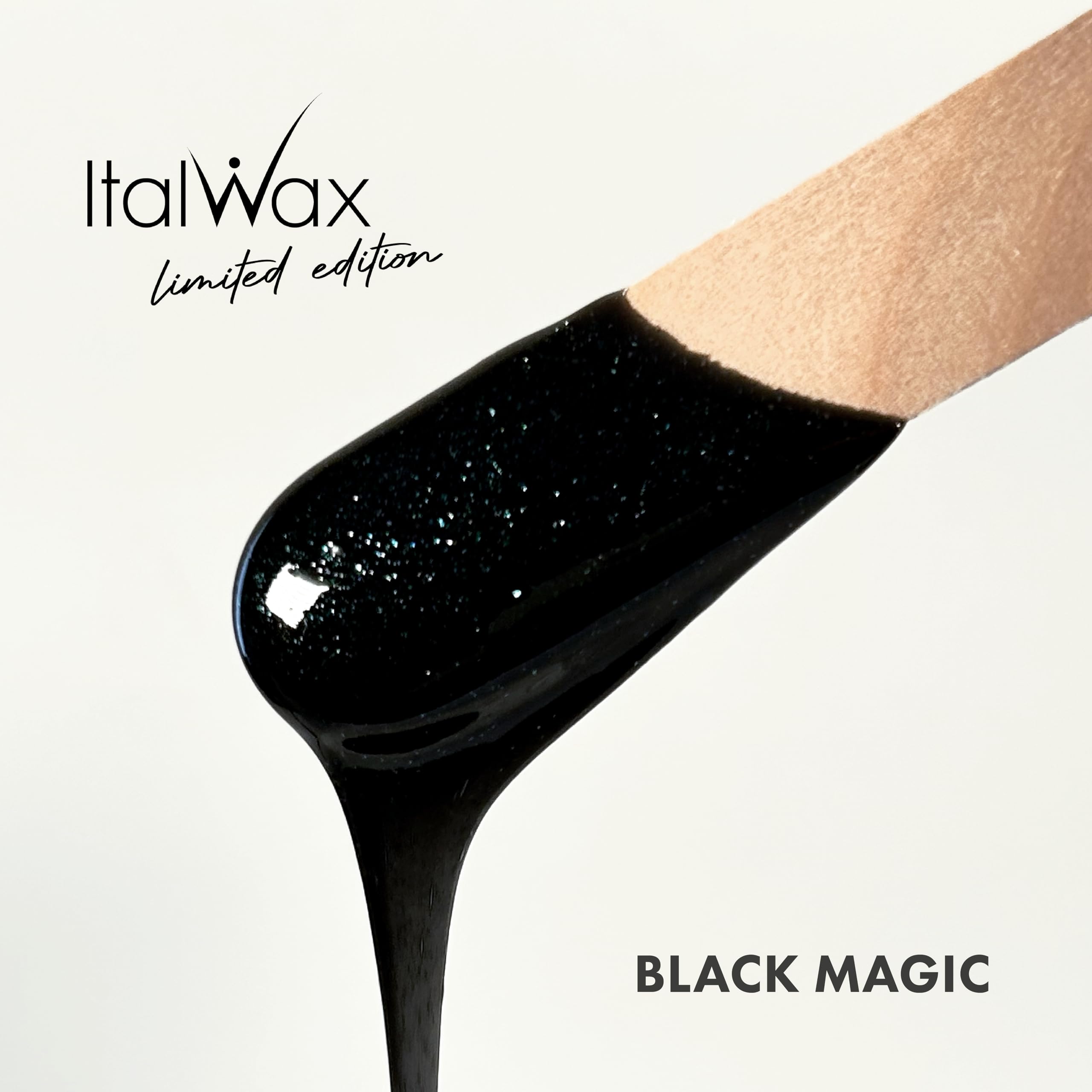 Italwax Black Magic bikini area application for smooth results.