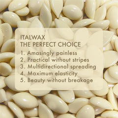 Creamy, strip-free hard wax texture ready for use.