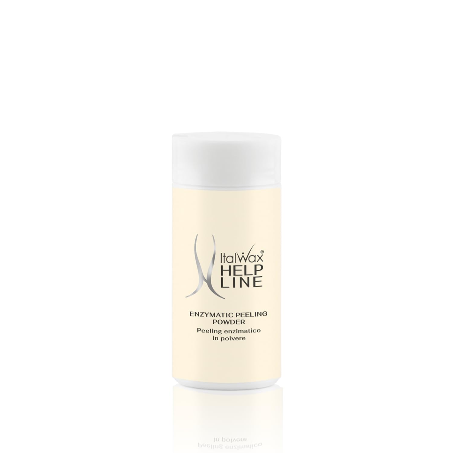 Italwax Help Line peeling powder bottle for pre-wax skin prep