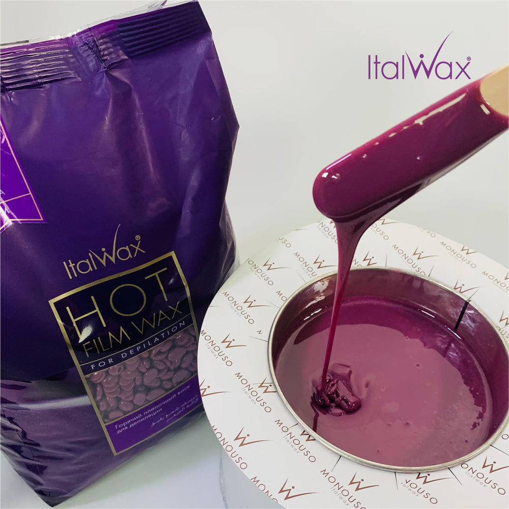 Armpits waxing with Italwax Plum for comfortable maintenance.
