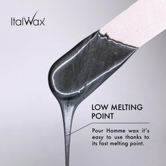 Italwax Pour Homme barber shop setup ideal for professional waxing sessions.