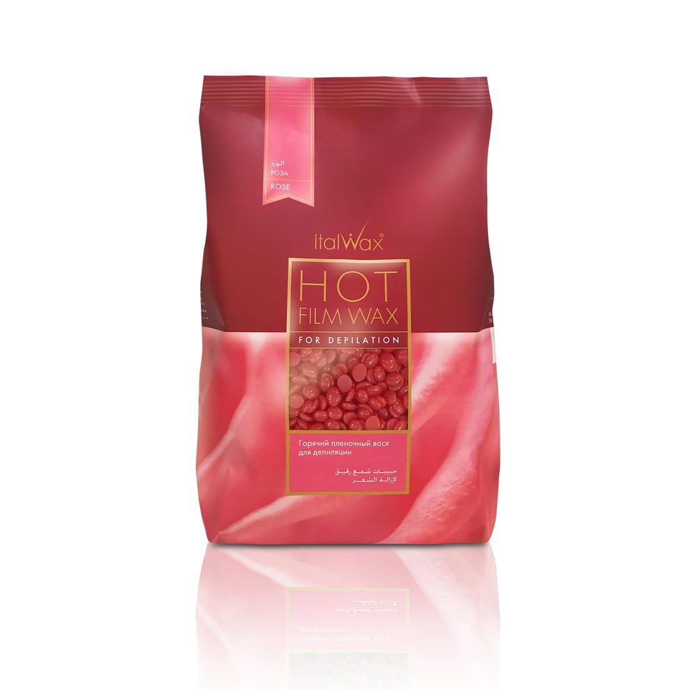 Italwax Rose hard wax beads in 1kg pack for professional use and smooth results.