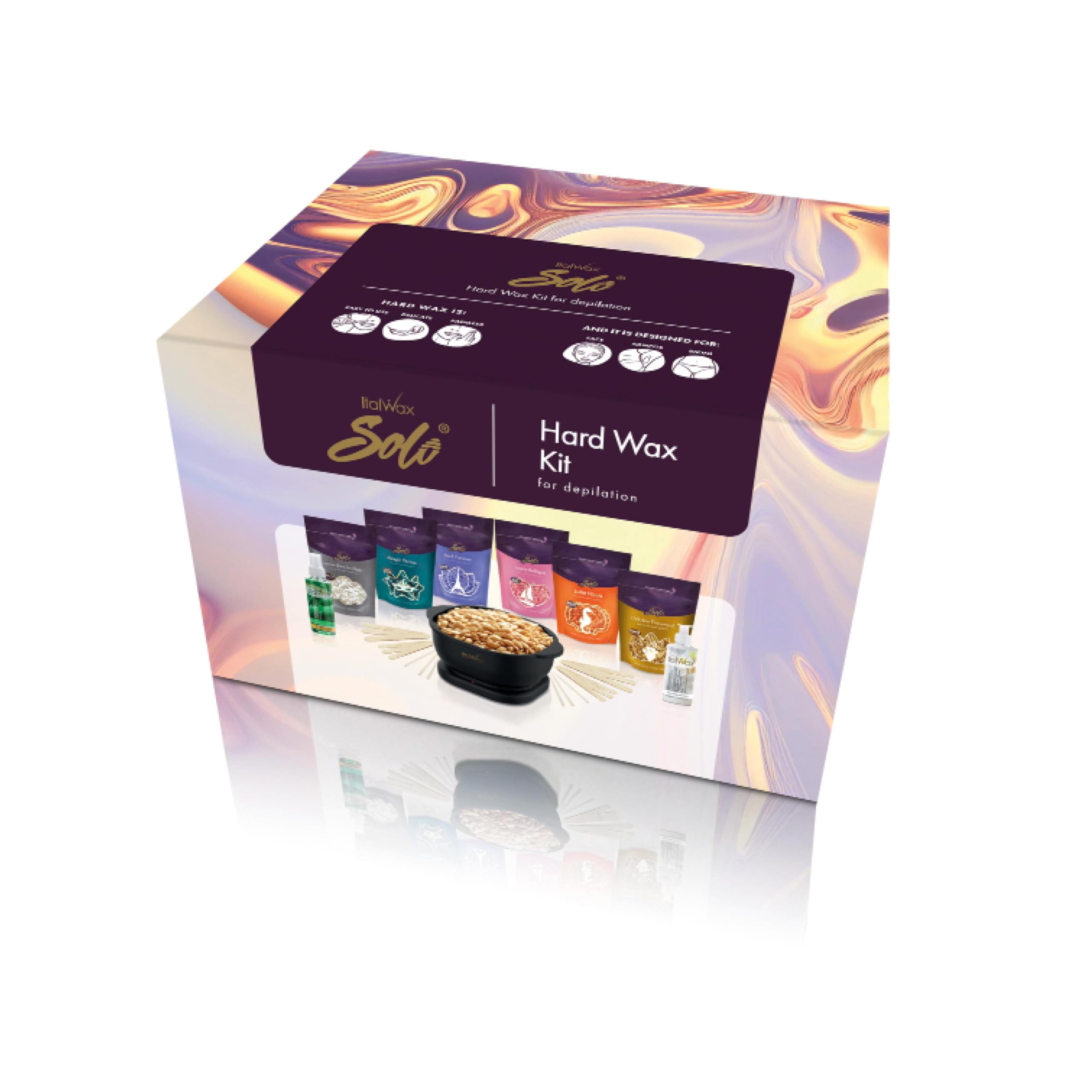  Silicone pot is easy to clean after waxing sessions