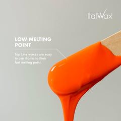 Italwax Top Line Coral wax in bikini area for delicate zones.