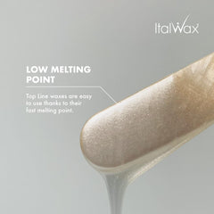 Close-up of semi-creamy texture highlights smooth, precise application potential.