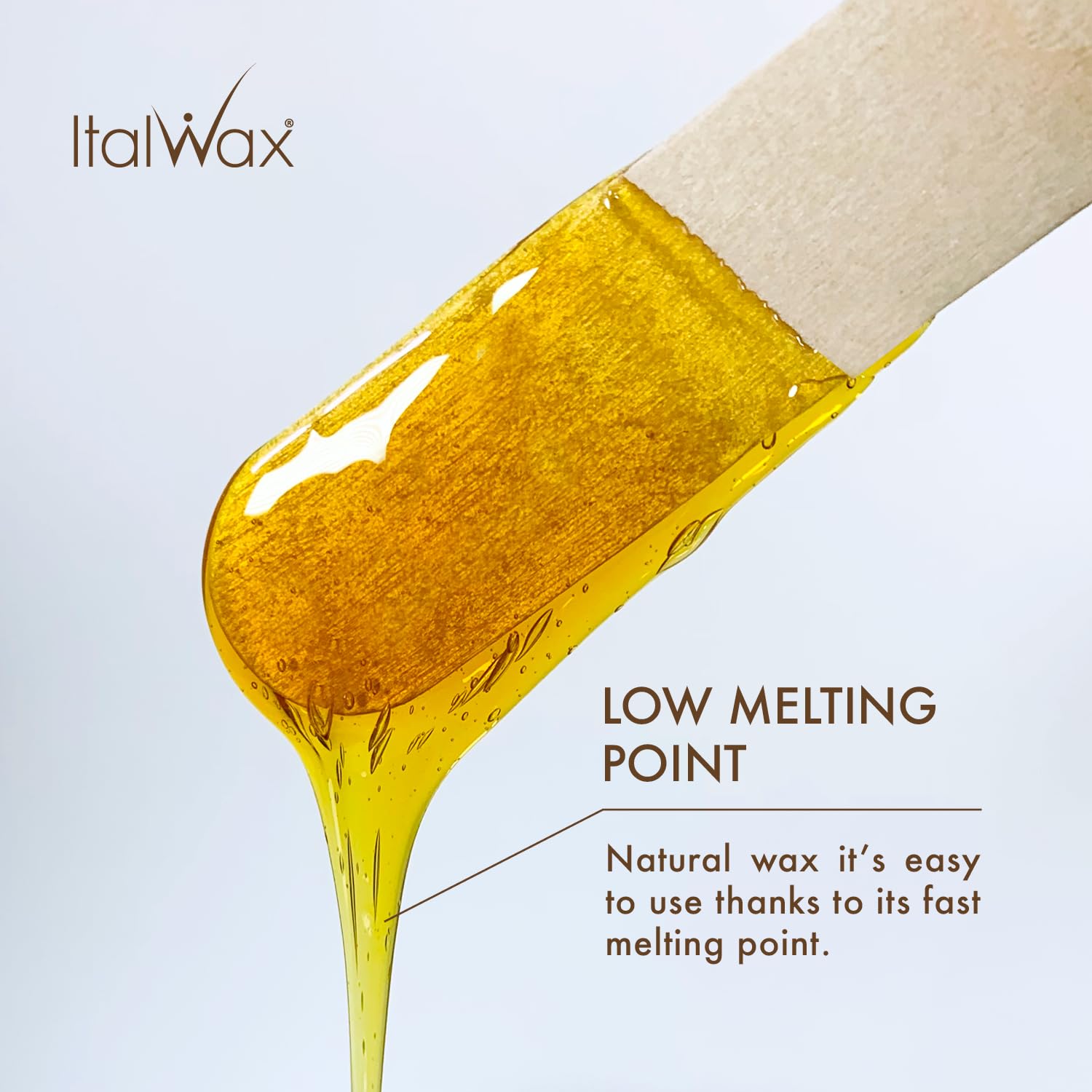 Italwax unscented formulation suitable for sensitive skin during waxing.
