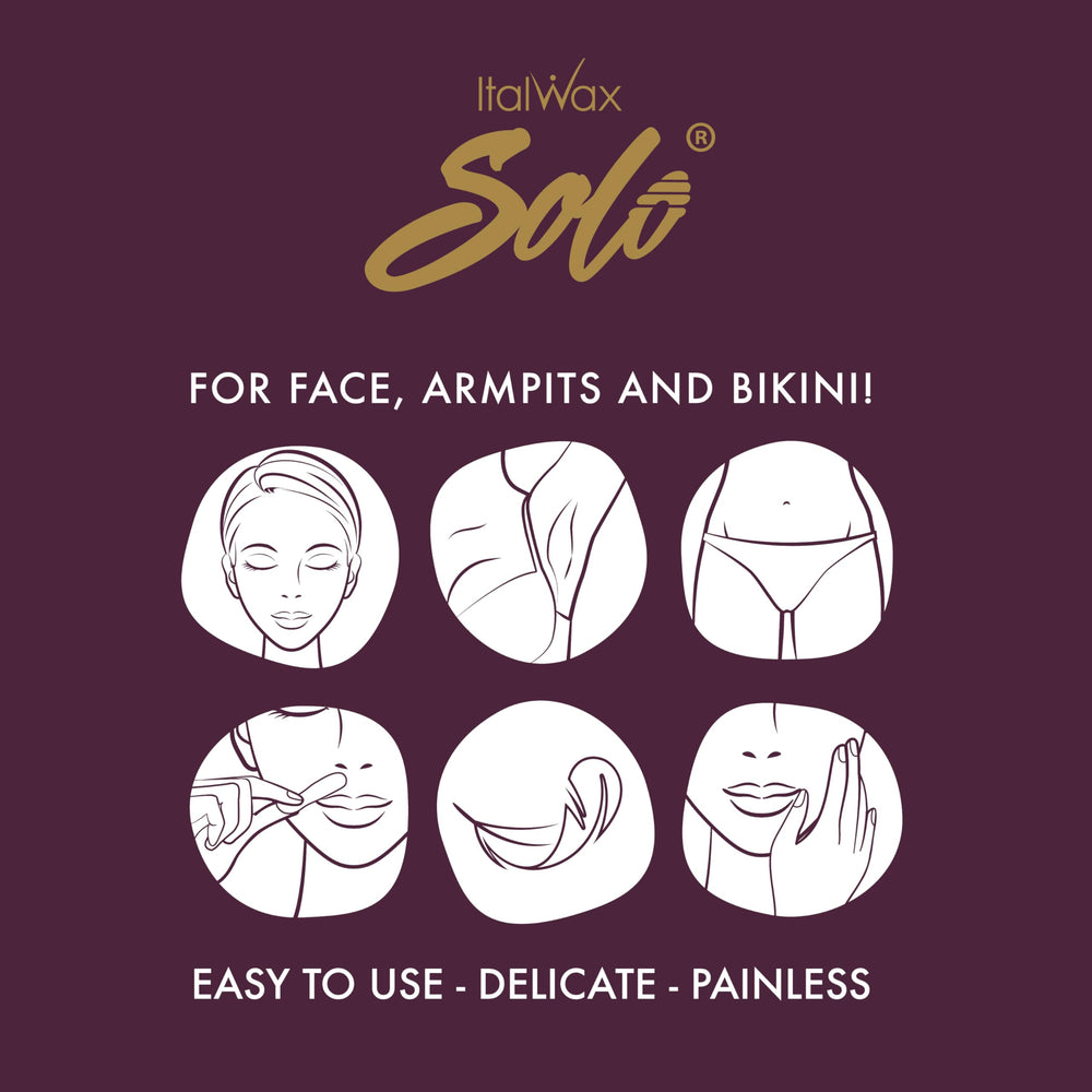 Thirty waxing sticks provide precise, mess-free application
