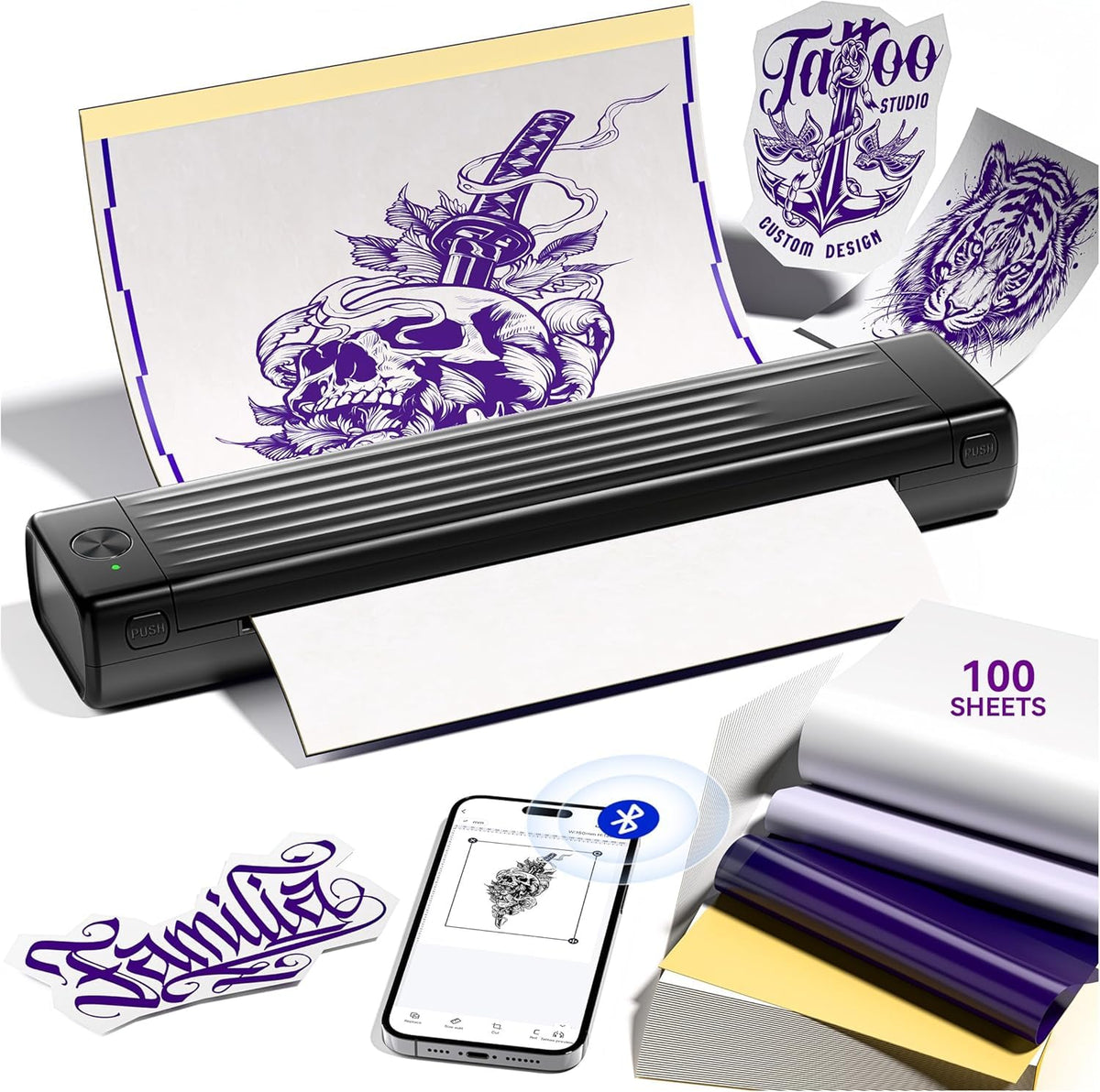 Itari tattoo kit with transfer paper for quick practice sessions