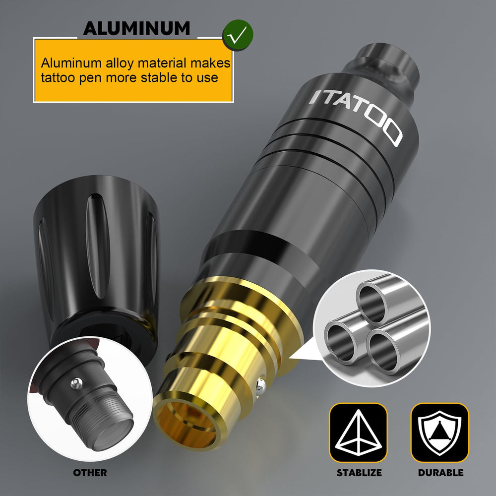 ITATOO dual 1200mAh batteries for long sessions