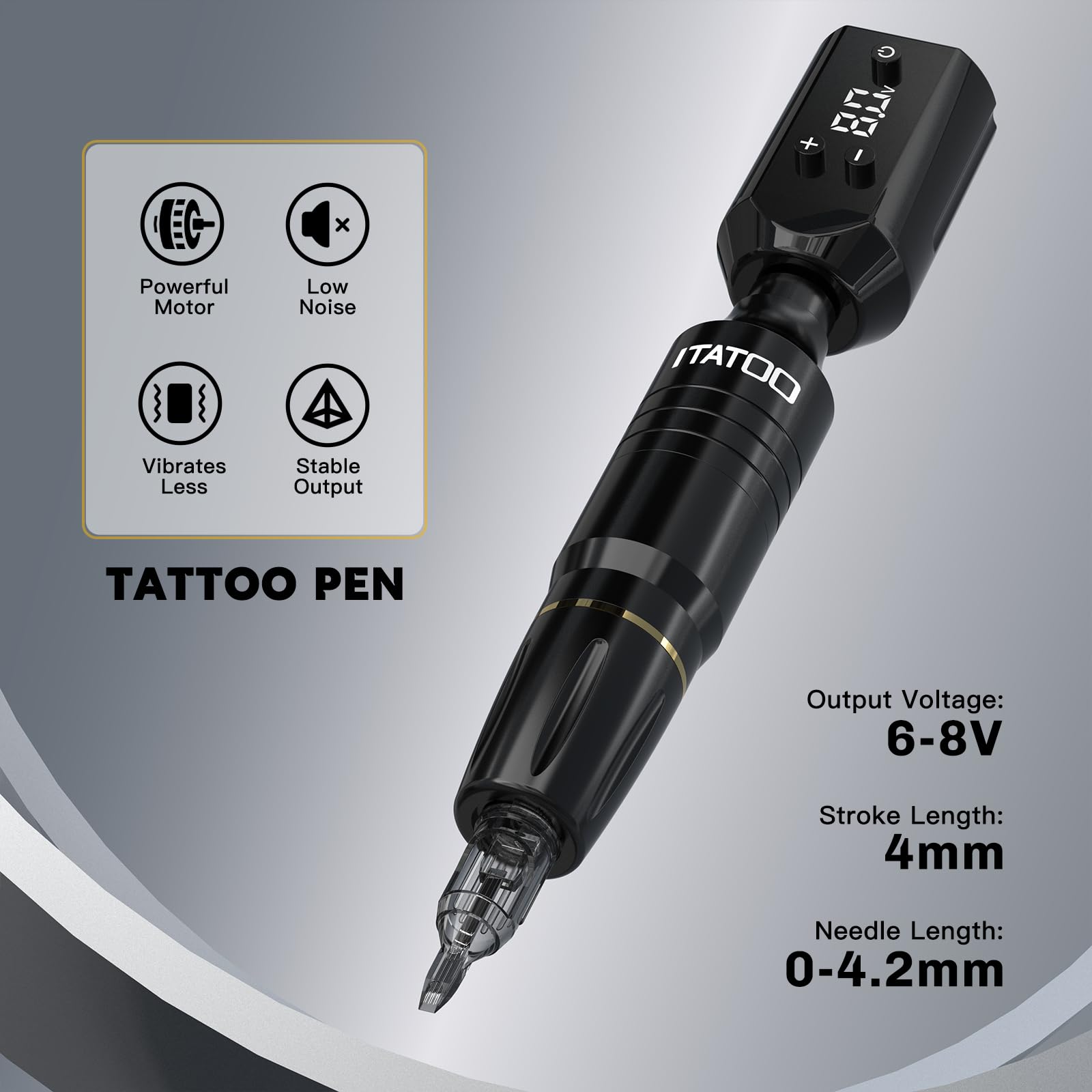 ITATOO ink set with 10 colors for practice and outlines
