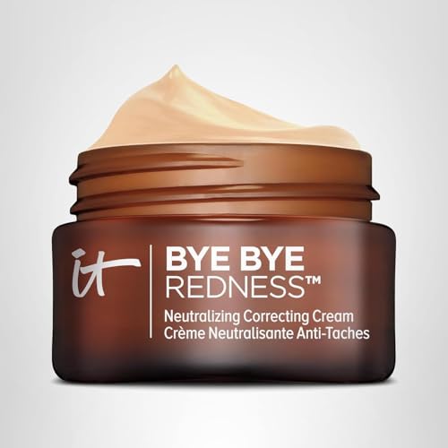 Dermatologist-tested label on Bye Bye Redness indicates skin-friendly formulation.