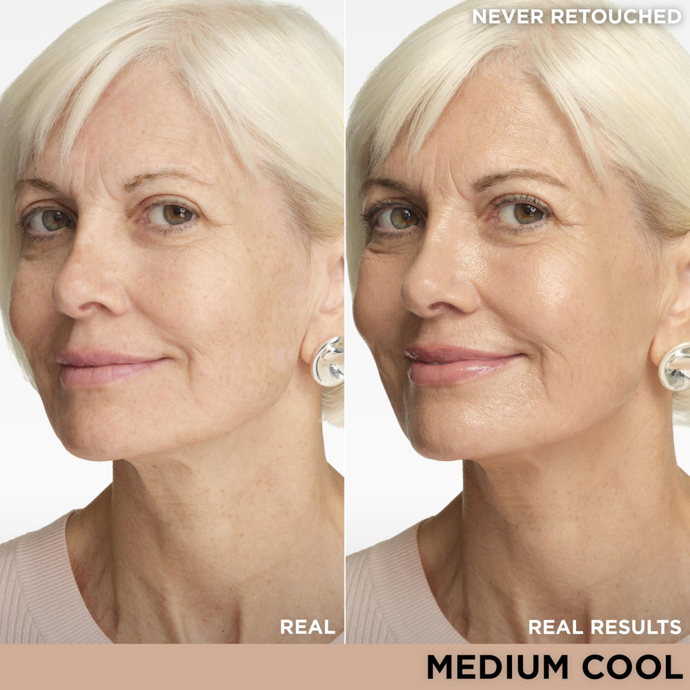 Échantillon de teinte CC+ Nude Glow sur peau pour tester la couleur naturelle et lumineuse
