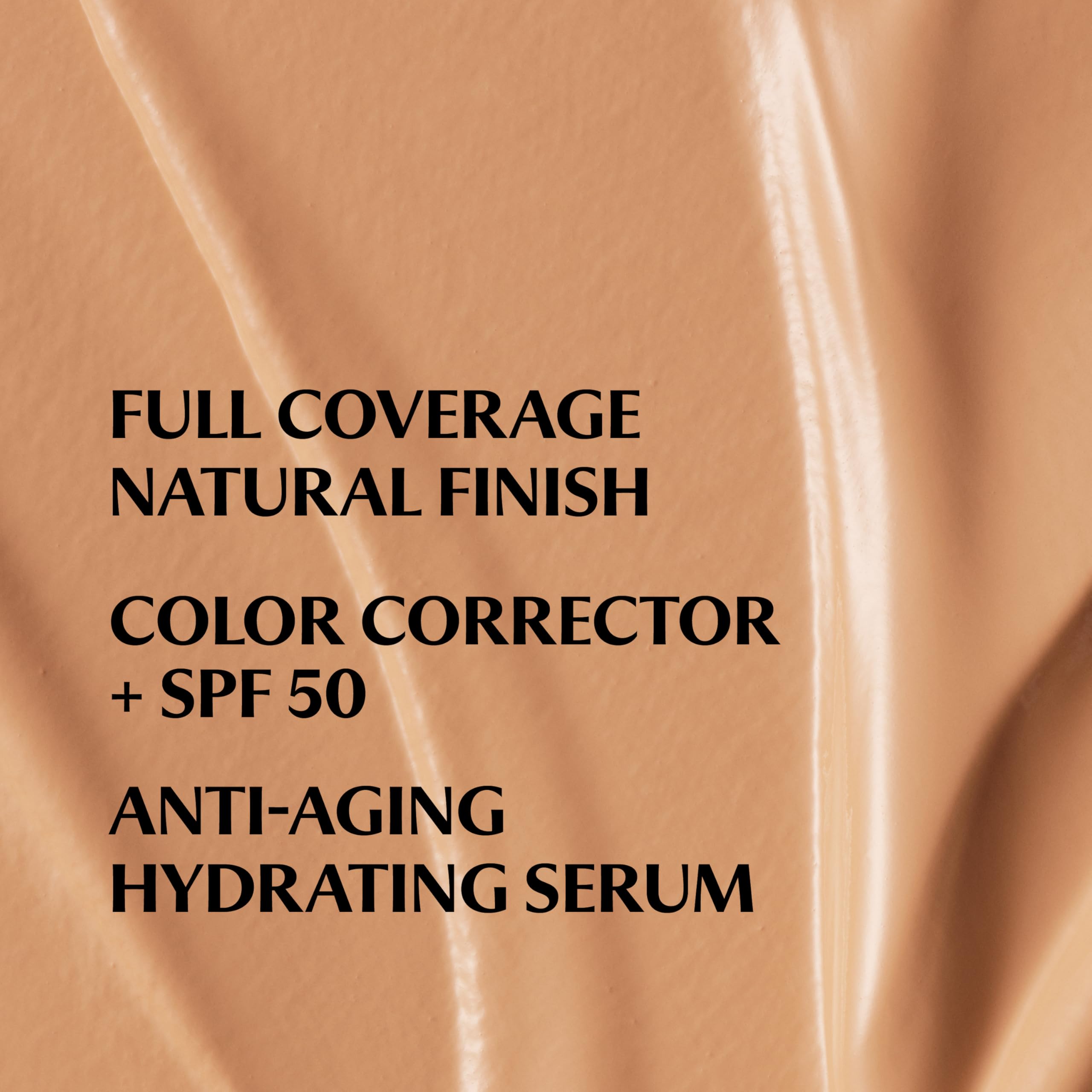 IT Cosmetics CC+ Cream Tan Cool swatch demonstrates color correcting pigments in action.