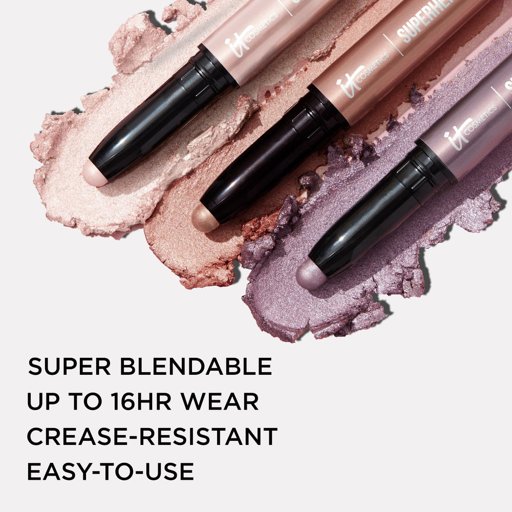 IT Cosmetics shadow stick built-in primer application on lid for creaseless look