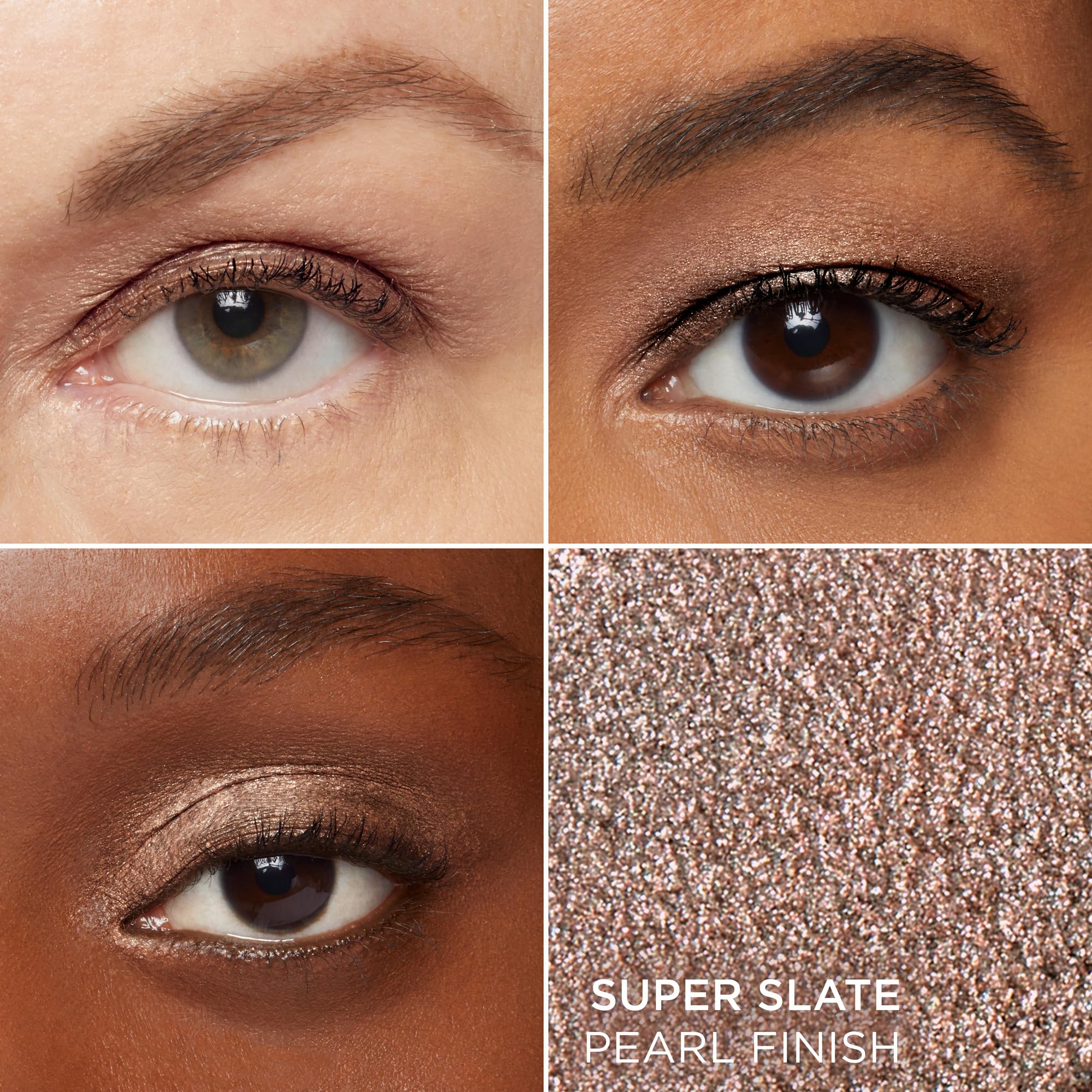 IT Cosmetics Superhero Shadow Stick Metallic Pewter swatch for long-wear glow