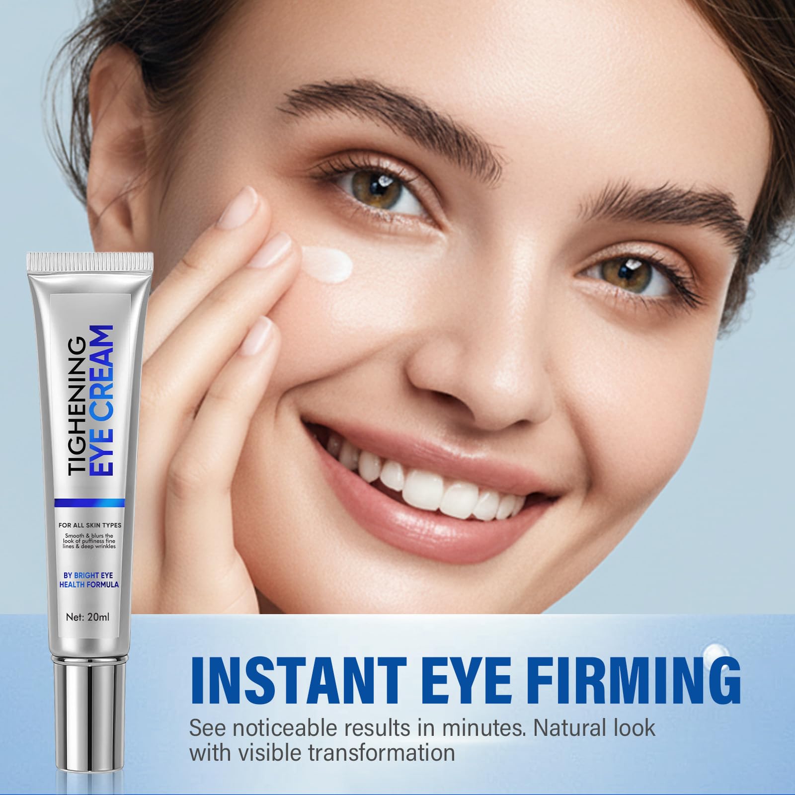 ITECFREELY Instant Eye Tightener packaging communicates premium quality and ease of use.