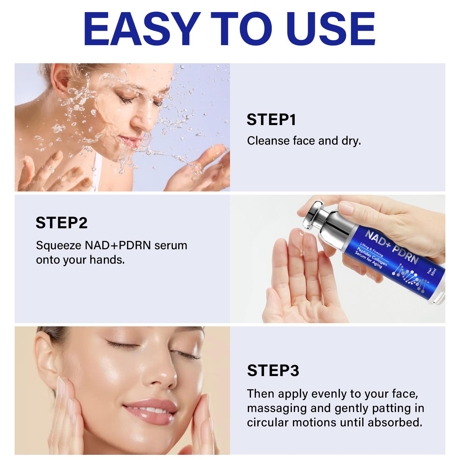 ITECFREELY PDRN Serum absorbs rapidly for a light, comfortable feel.