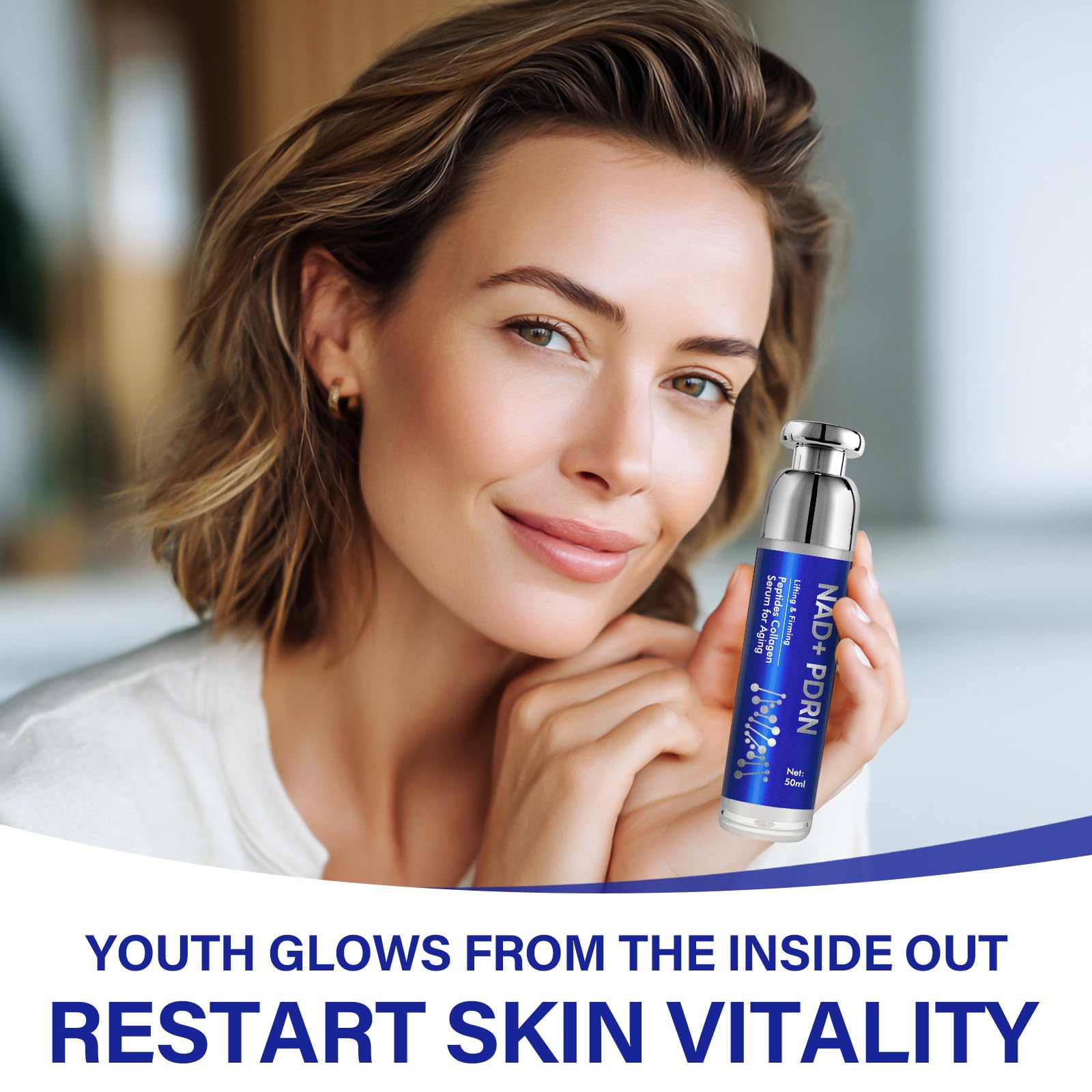 ITECFREELY PDRN Serum texture as it absorbs quickly into skin.