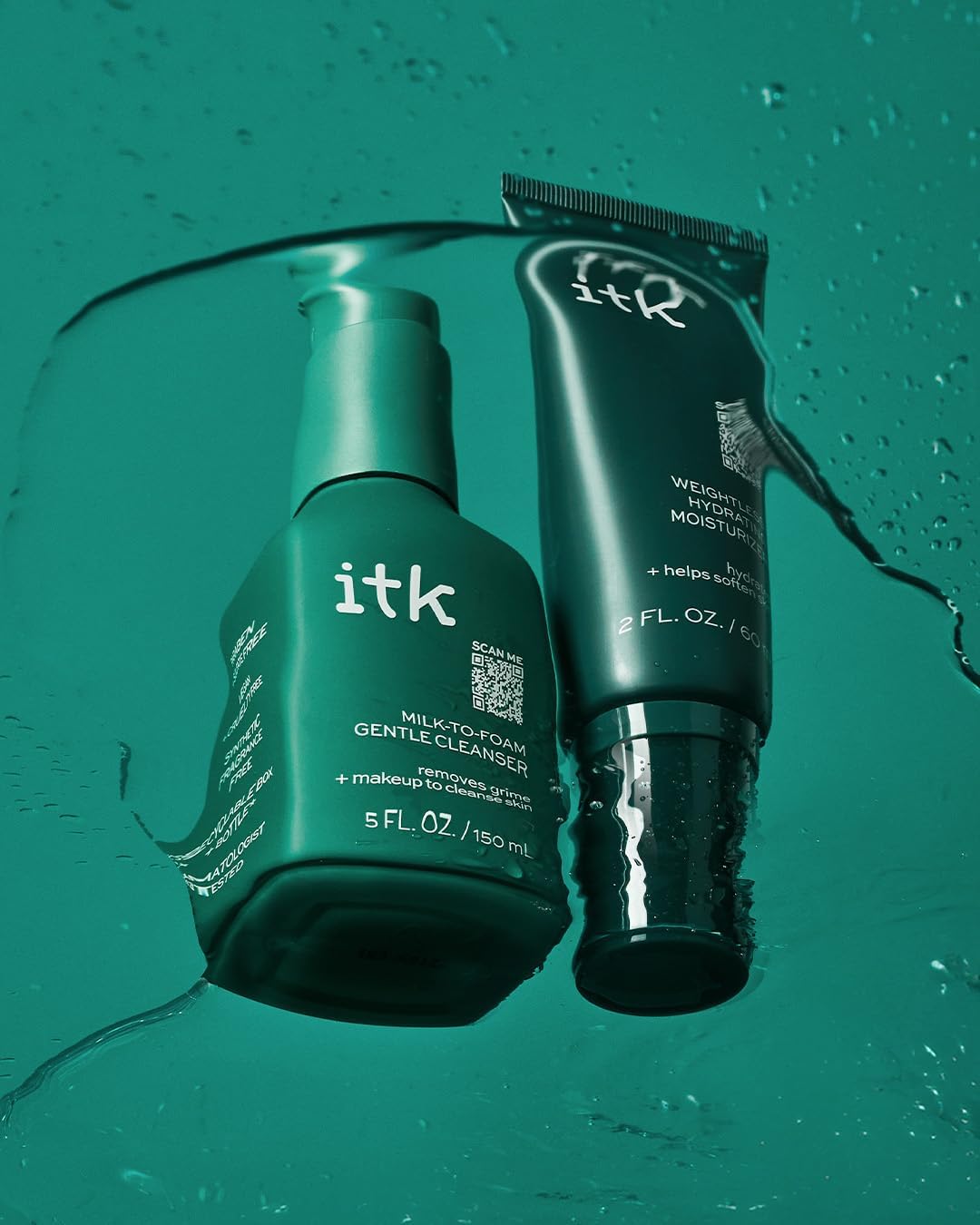 Dewy skin glow demonstrates barrier-friendly hydration from ITK Skincare routine