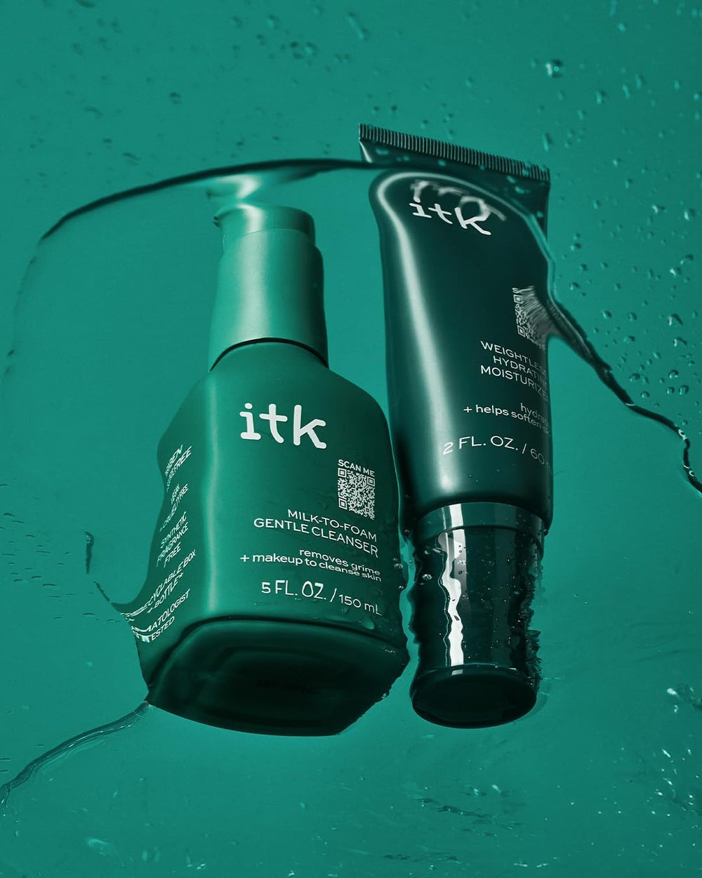 Dewy skin glow demonstrates barrier-friendly hydration from ITK Skincare routine