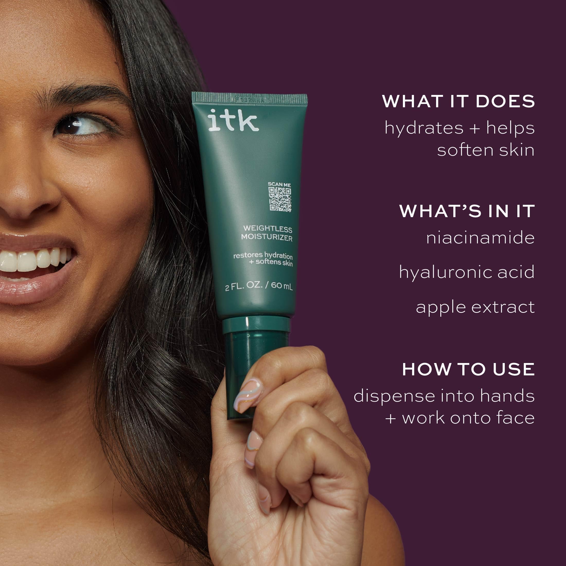 ITK Skincare gift set packaging with clean, minimal design