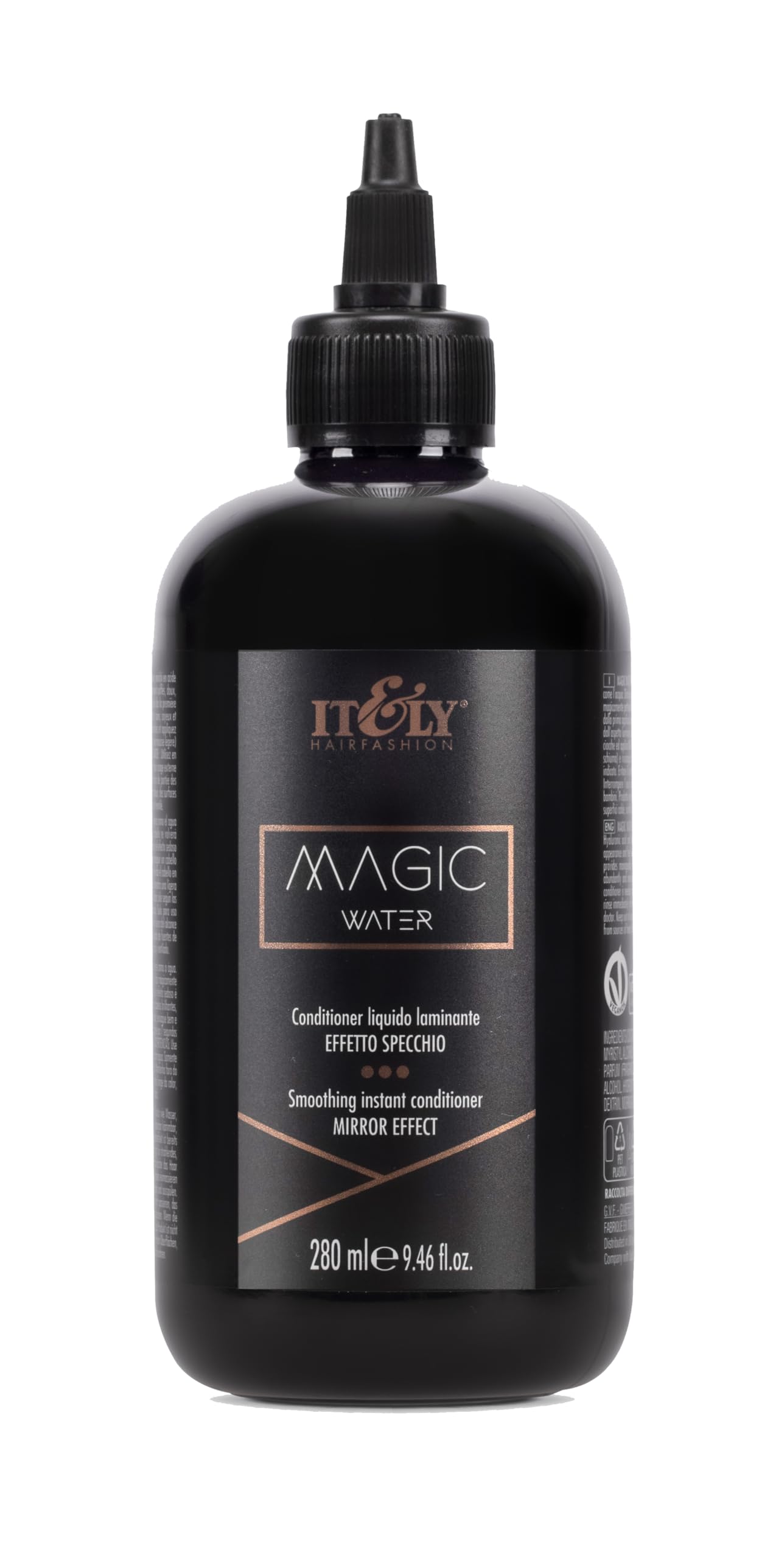 IT&LY Hairfashion Magic Water bottle pour for quick lamination and easy styling.
