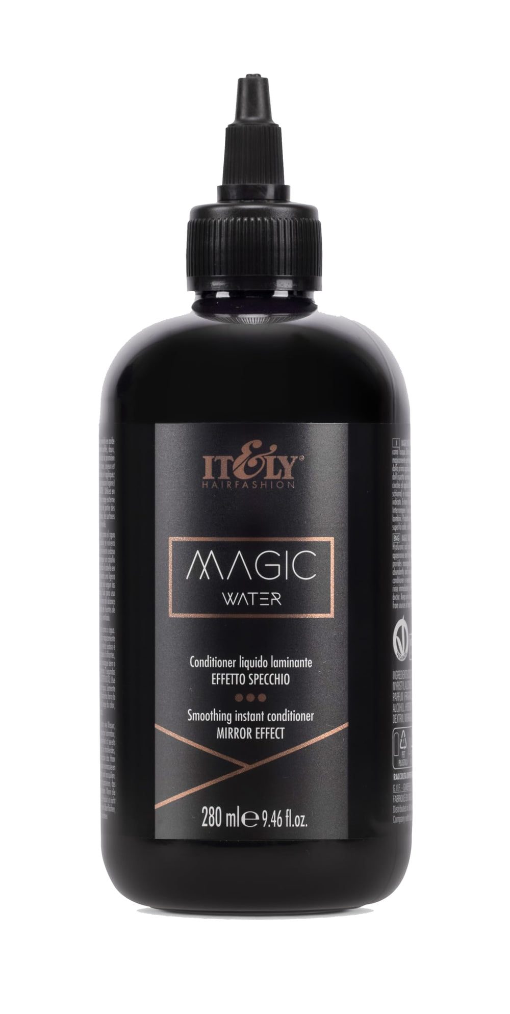 IT&LY Hairfashion Magic Water bottle pour for quick lamination and easy styling.