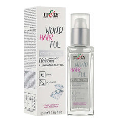 It&ly Wondhairful Crystal Oil bottle pour delivers a luminous, silky finish for hair.