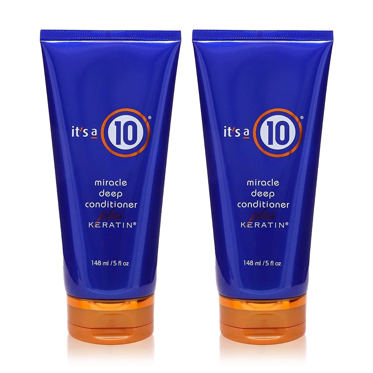 Its 10 Haircare Miracle Deep Conditioner bottle with keratin supports color-treated hair shine