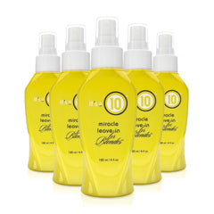 it's 10 haircare miracle leave-in blondes bottle detangles and protects color-treated hair