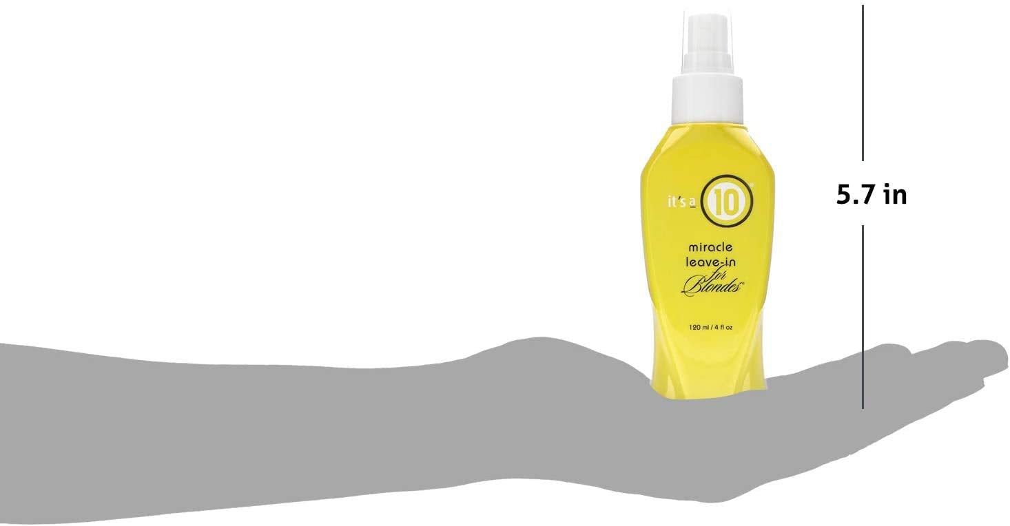 it's 10 haircare miracle leave-in blondes pack-of-5 packaging for convenient, consistent care