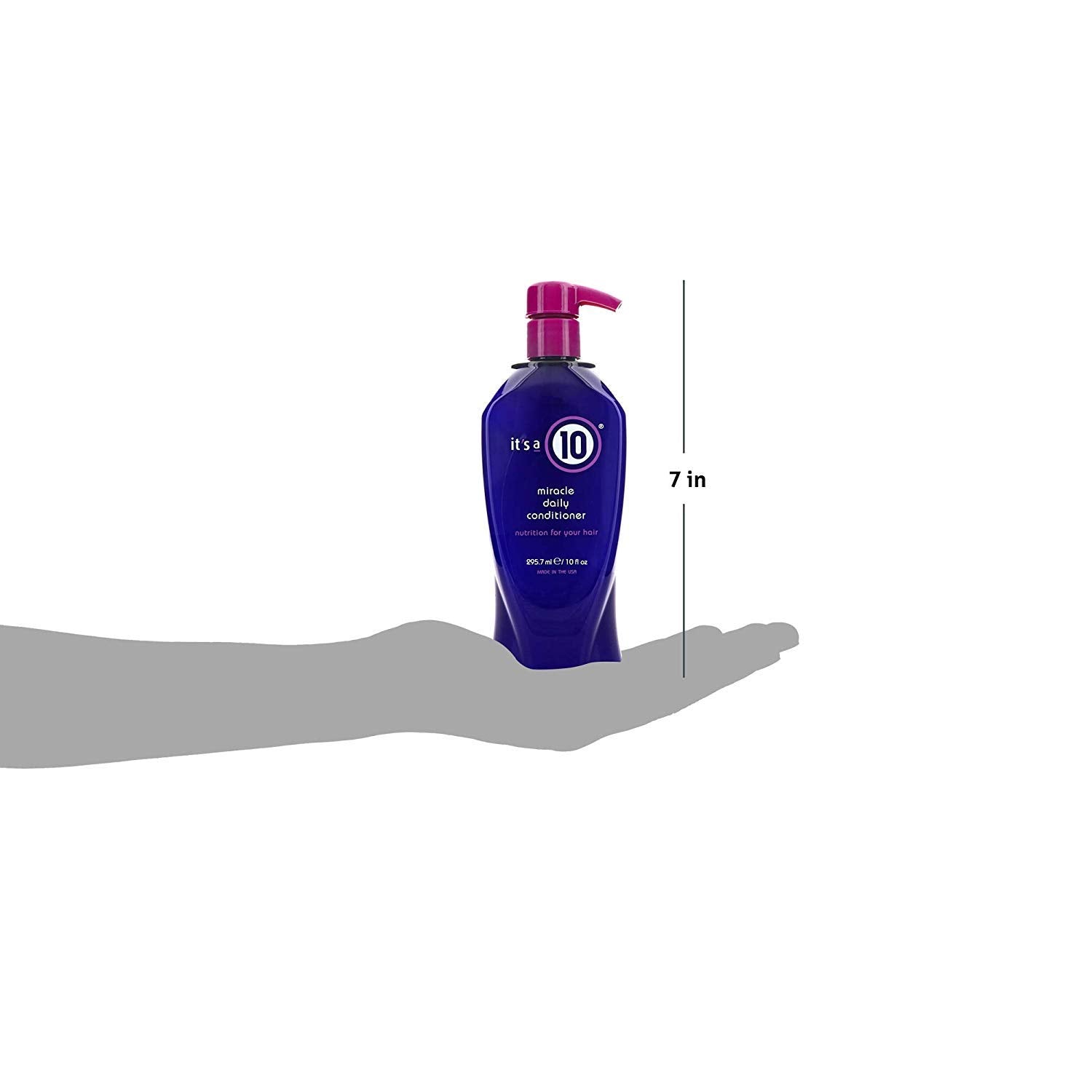 Texture-rich cream from It's a 10 Miracle Daily Conditioner spreads evenly for conditioning without heaviness.