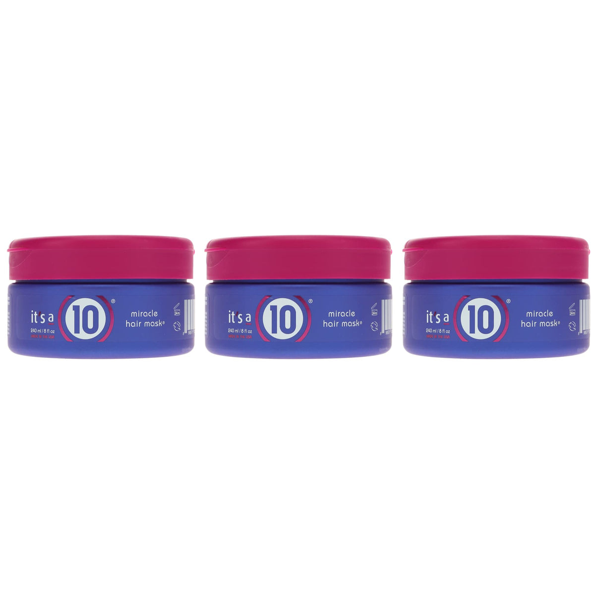 It's a 10 Haircare Miracle Hair Mask bottle front with color-treated hair benefits