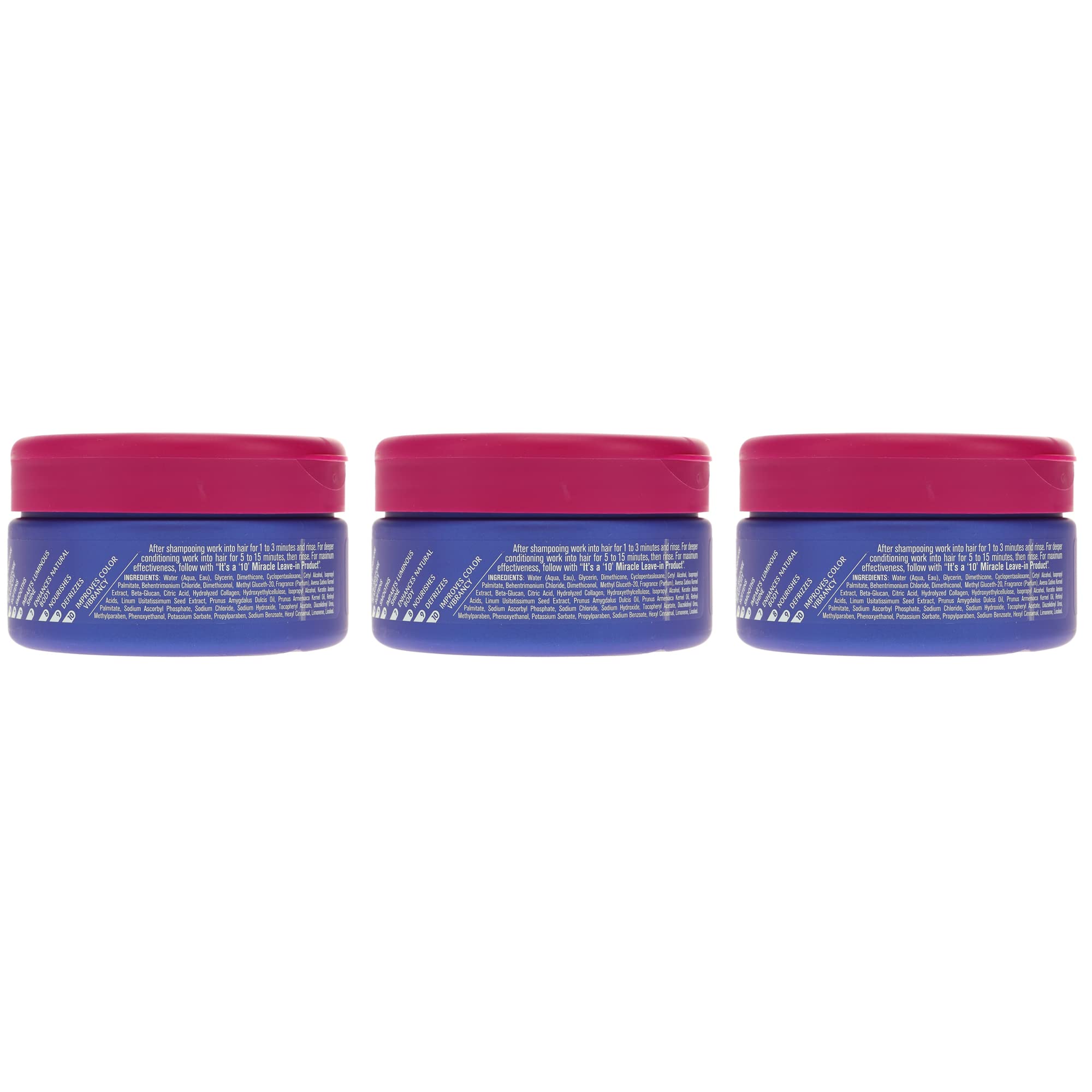 It's a 10 Haircare Miracle Hair Mask color-treated hair glow closeup