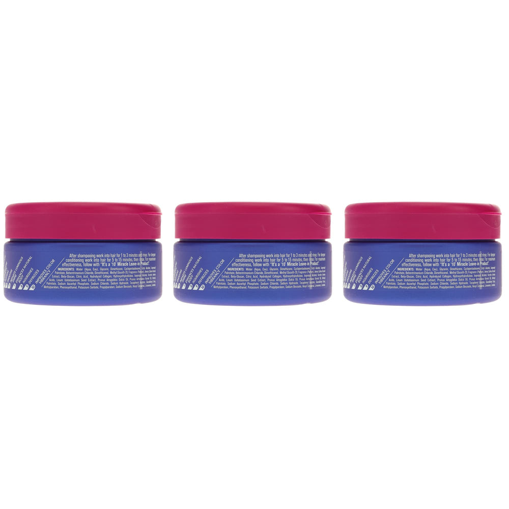 It's a 10 Haircare Miracle Hair Mask color-treated hair glow closeup