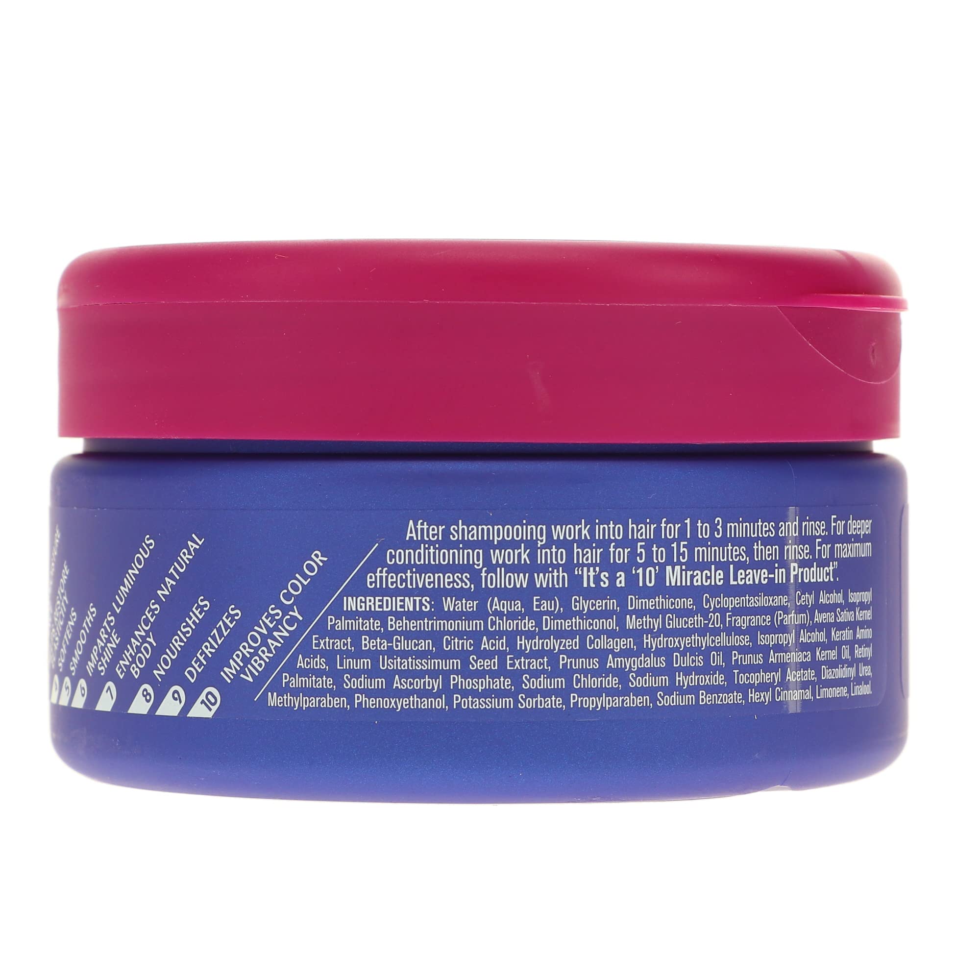It's a 10 Haircare Miracle Hair Mask packaging display showing triple pack