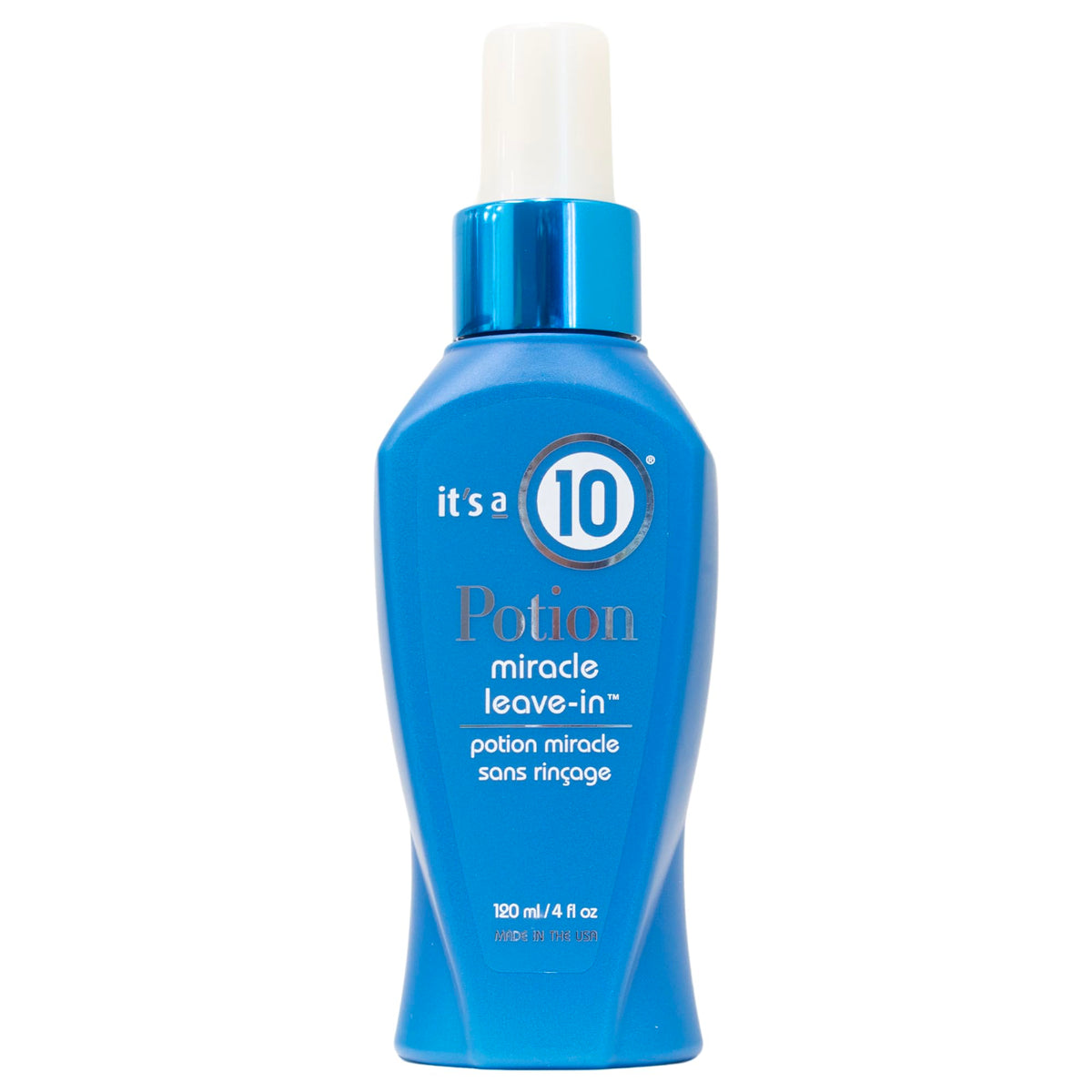 It's A 10 Potion Miracle leave-in bottle showing the repair formula for instant smoothness.
