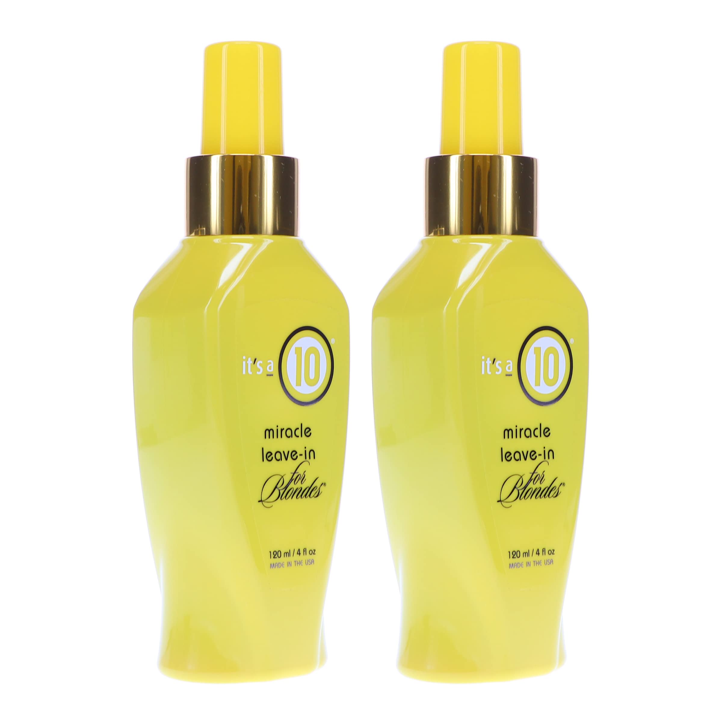 It's a 10 Miracle Leave-In for Blondes on a countertop display for easy access.