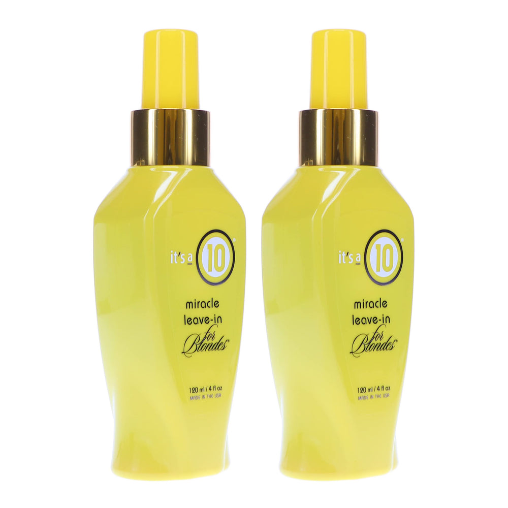 It's a 10 Miracle Leave-In for Blondes on a countertop display for easy access.