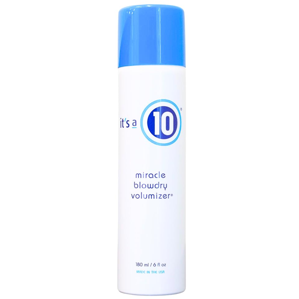 It's a 10 Miracle Blowdry Volumizer bottle delivering lightweight body and heat protection.