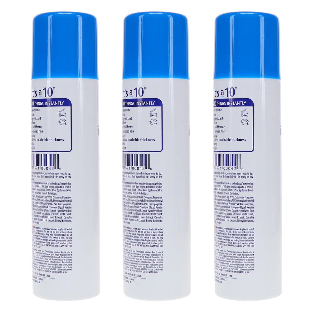 It's a 10 Miracle BlowDry Volumizer on damp hair for lift