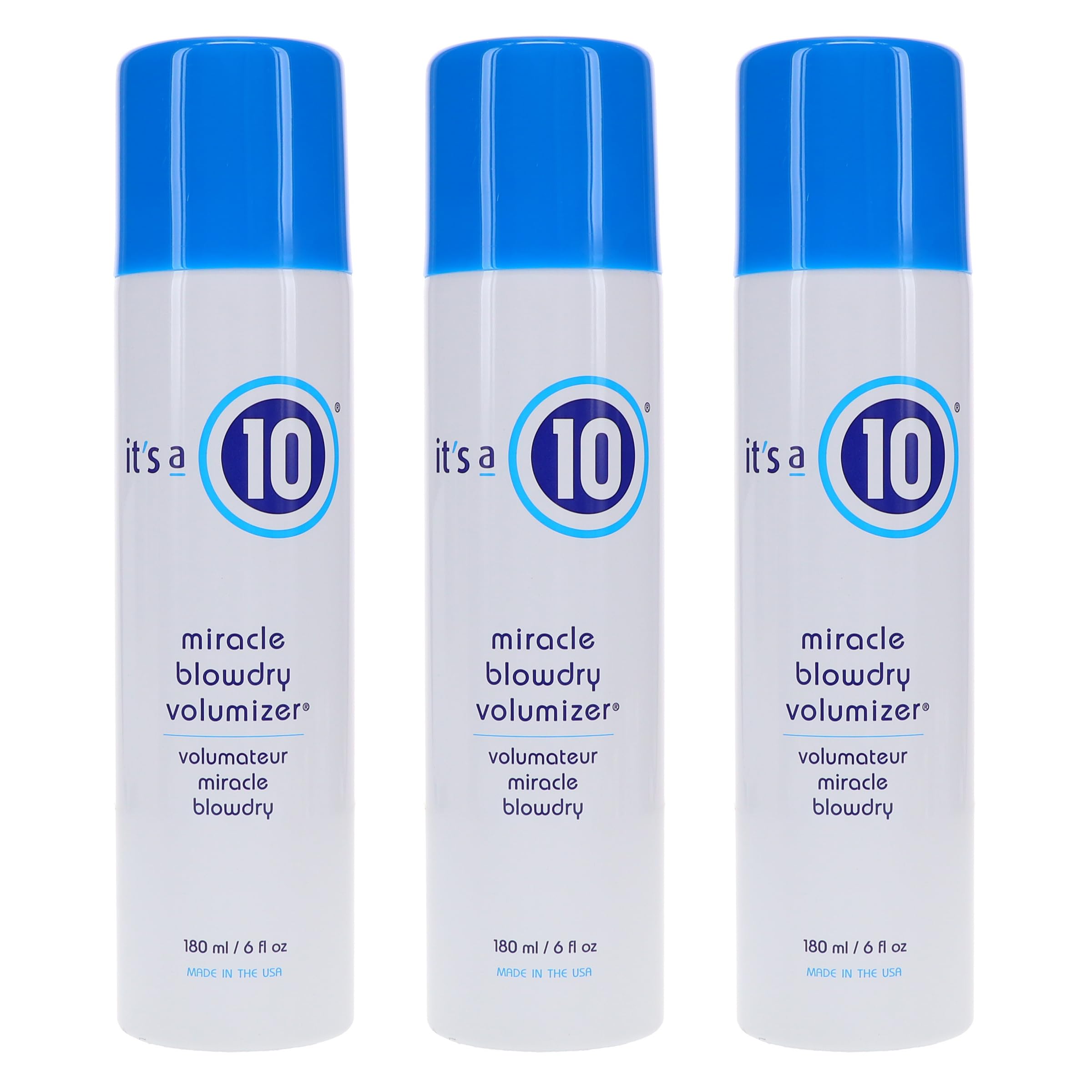 It's a 10 Miracle BlowDry Volumizer bottle front boosts volume during styling