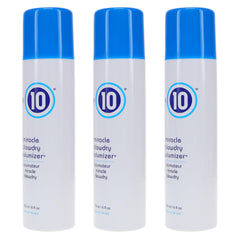 It's a 10 Miracle BlowDry Volumizer bottle side view shows sleek design
