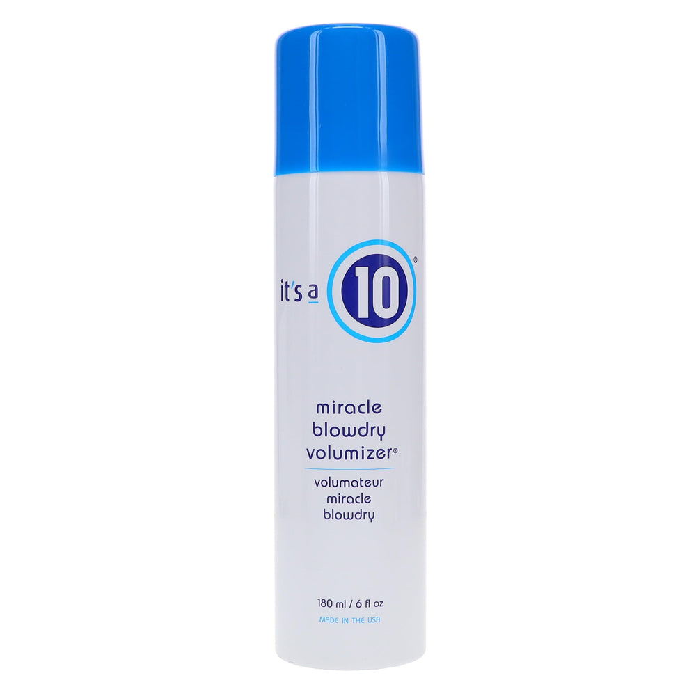 It's a 10 Miracle BlowDry Volumizer packaging box communicates value
