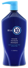 It's A 10 Miracle Moisture Conditioner bottle front, deep hydration for hair strands.
