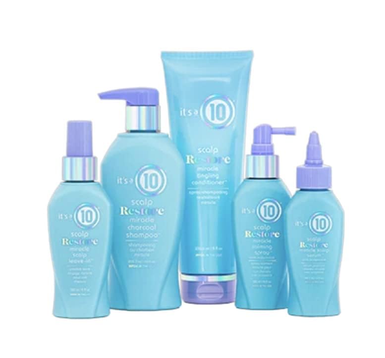 It's a 10 Haircare It’s a 10 Scalp Restore Miracle Calming Spray close-up cap and spray head.
