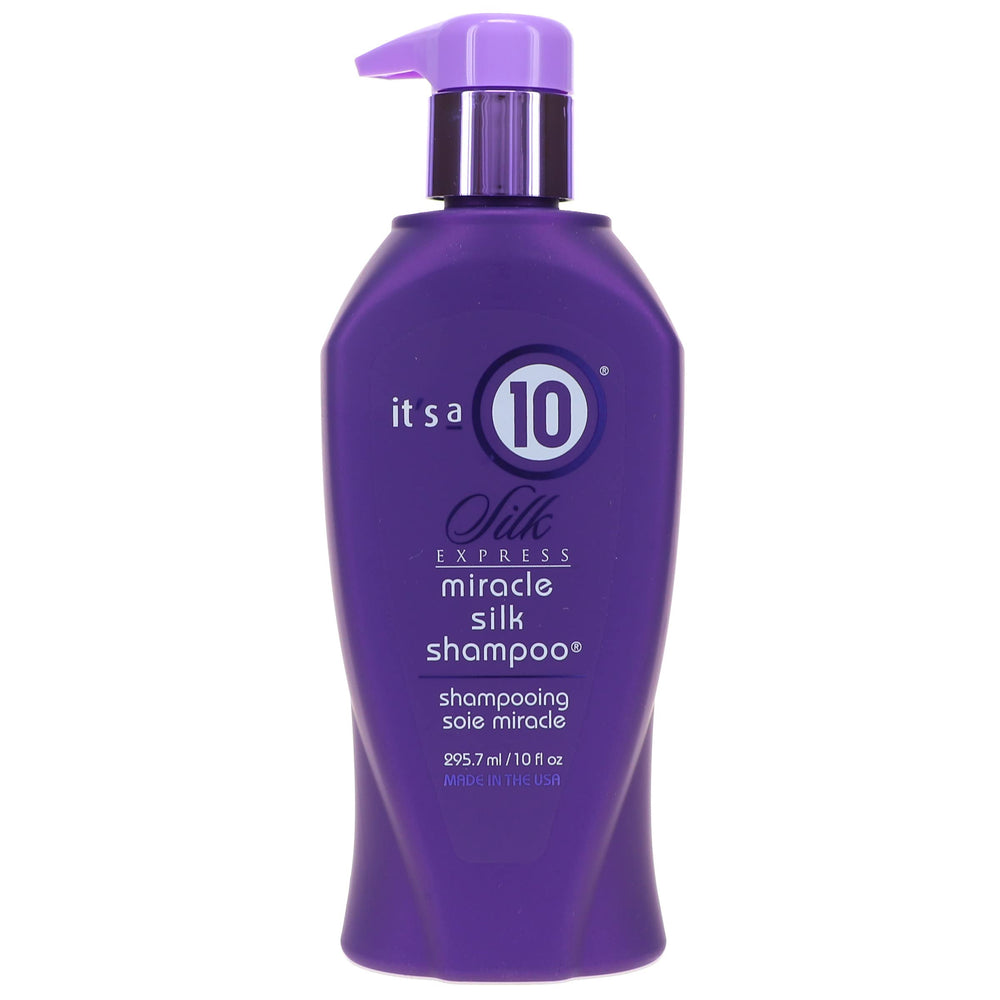 Its a 10 Silk Express all-hair-types hydration closeup showcasing lightweight moisture