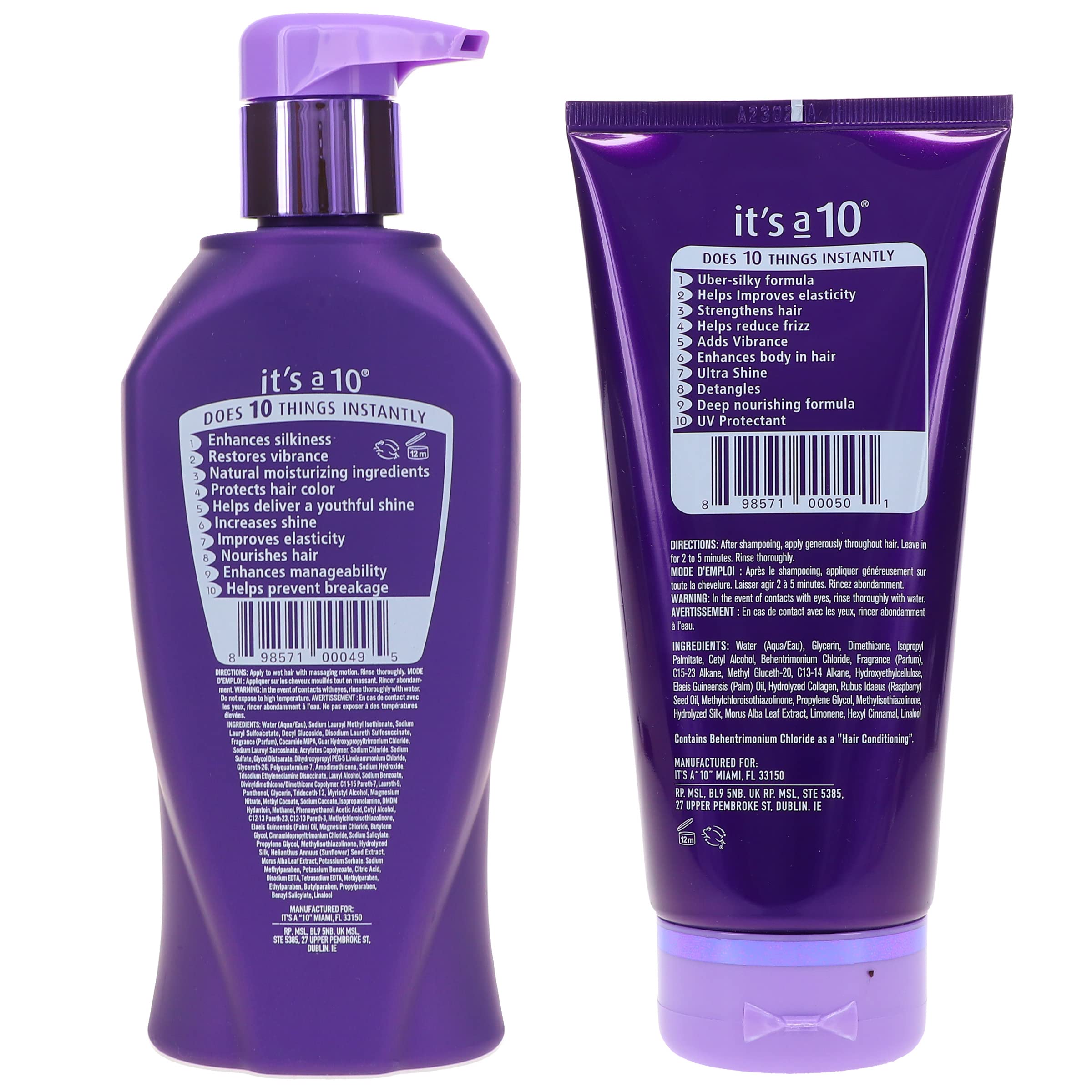 Its a 10 Silk Express Conditioner smooth glide closeup demonstrating easy detangling