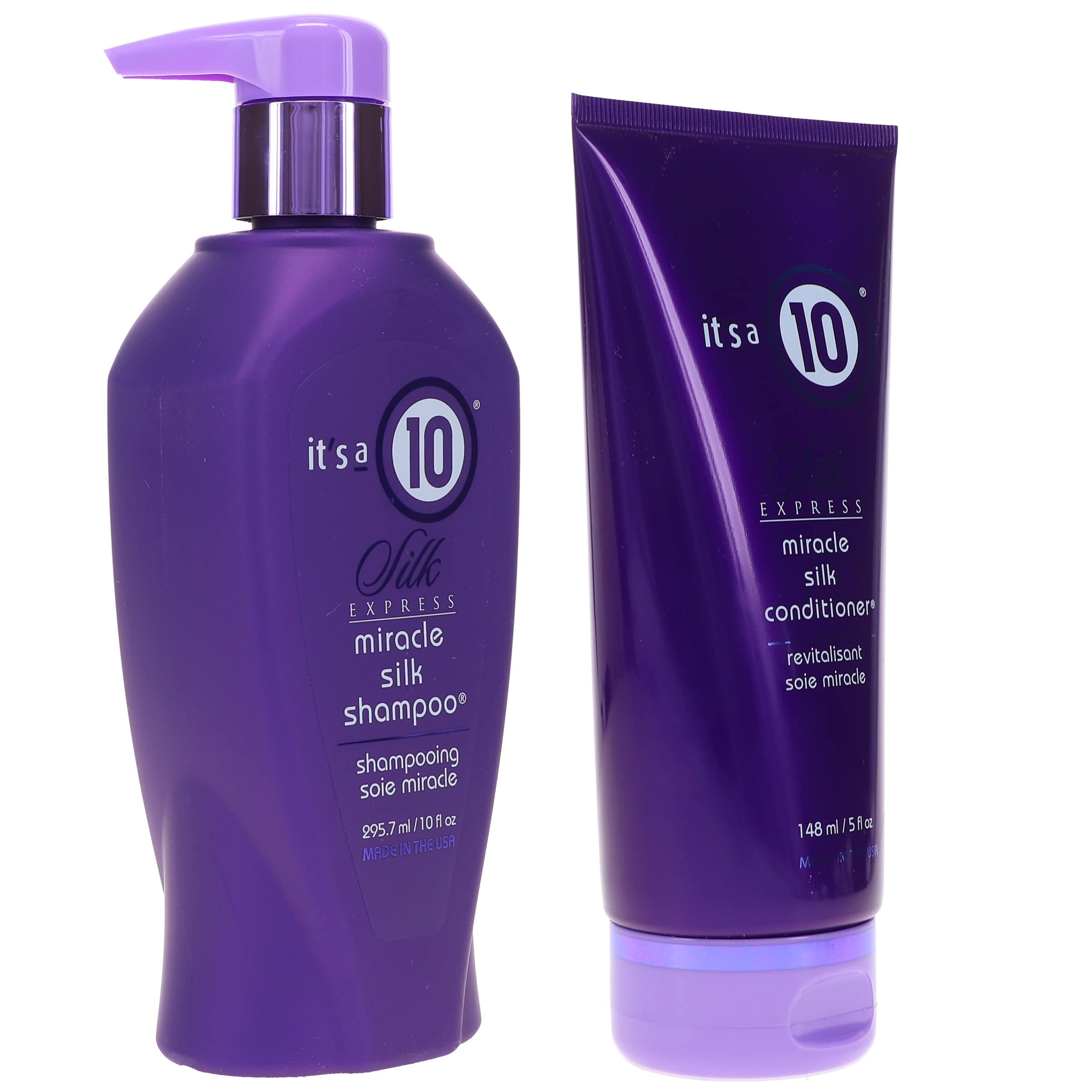 Its a 10 Silk Express frizz-control hair care closeup for sleek styling